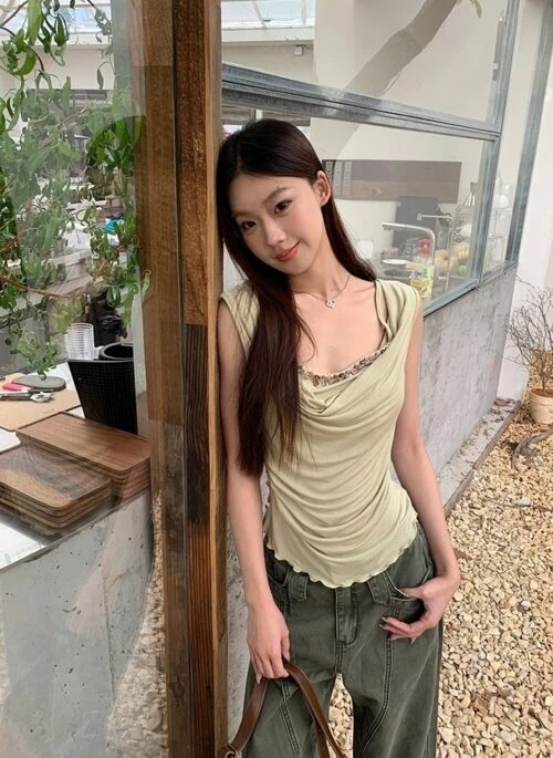 French Style Sleeveless Premium Top