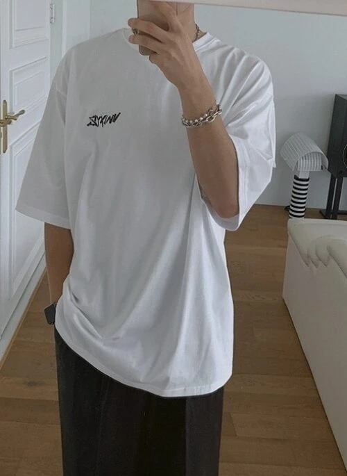 Graffiti Loose Fit Cotton T-Shirt