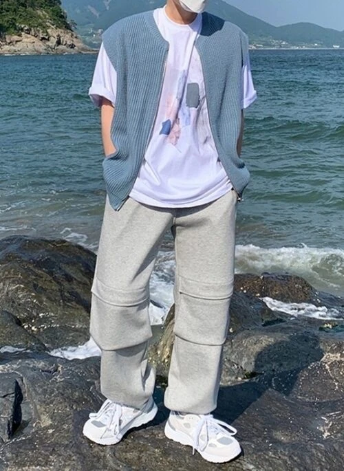 Gray Casual Jogger Pants With Pockets