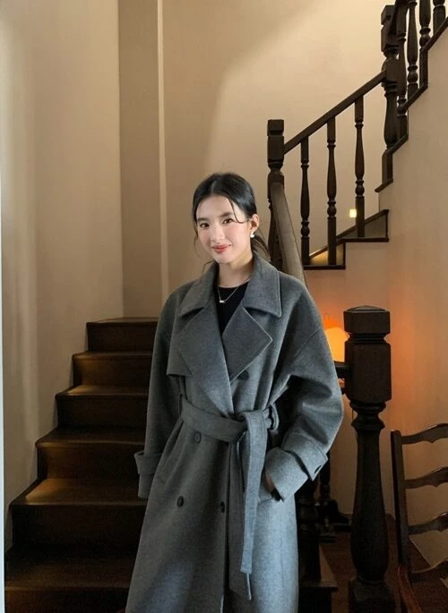 Grey Woolen Winter Coat | Joshua – Seventeen