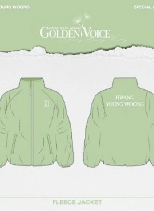 HWANG YOUNG WOONG “Golden Voice” Fleece Jacket