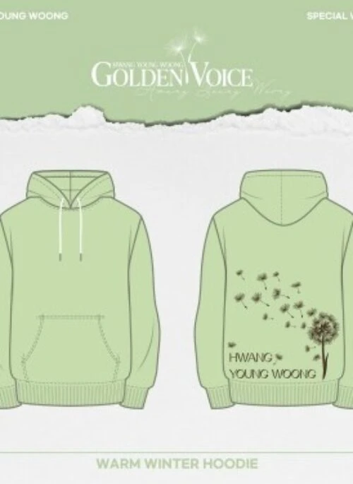 HWANG YOUNG WOONG “Golden Voice” Warm Winter Hoodie