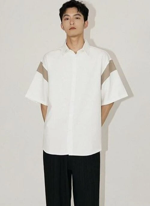 Ice Silk Loose Short Sleeve Shirt