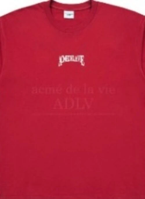 JEONGHAN x acme de la vie – AE Logo Short Sleeve T-Shirt | Red