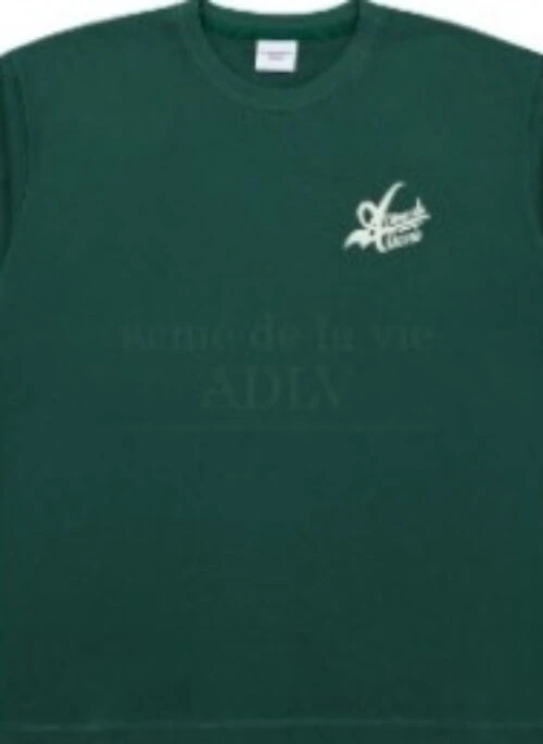 JEONGHAN x acme de la vie – Big Logo 2 Printing Short Sleeve T-Shirt | Deep Green