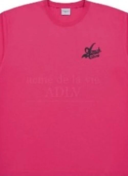 JEONGHAN x acme de la vie – Big Logo 2 Printing Short Sleeve T-Shirt | Pink