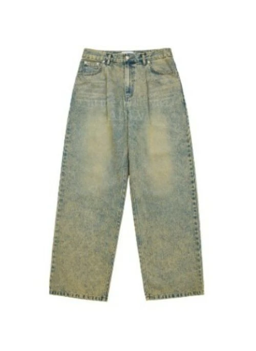 JEONGHAN x acme de la vie – Color Spray Dye Denim Pants | Yellow