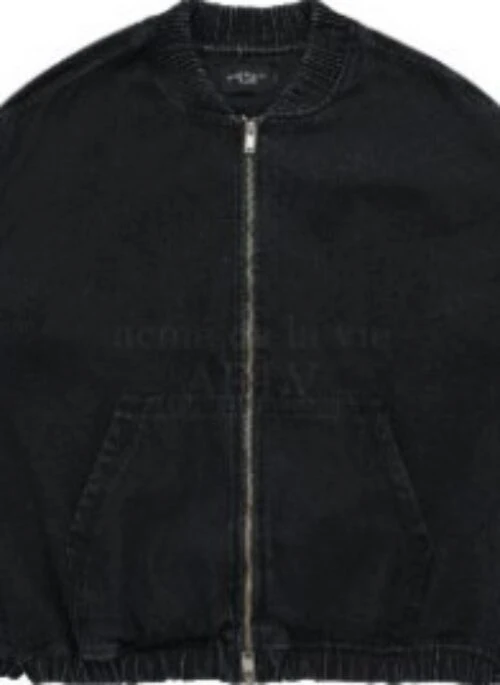 JEONGHAN x acme de la vie – MA-1 Blouson Denim Jacket | Black