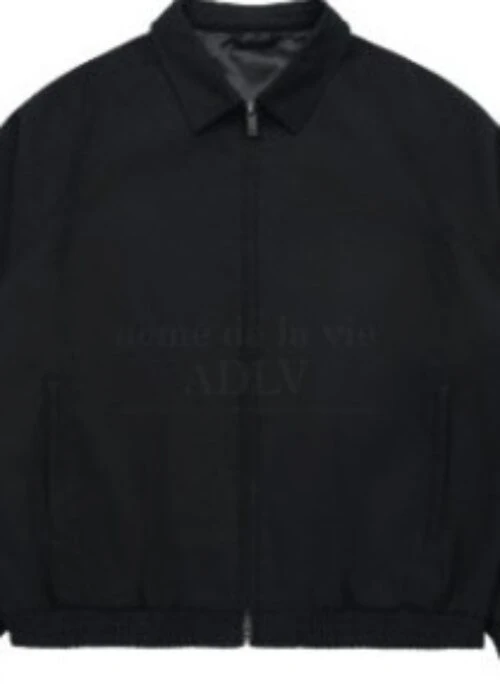 JEONGHAN x acme de la vie – Symbol Logo Rivet Cotton Blouson Jacket | Black