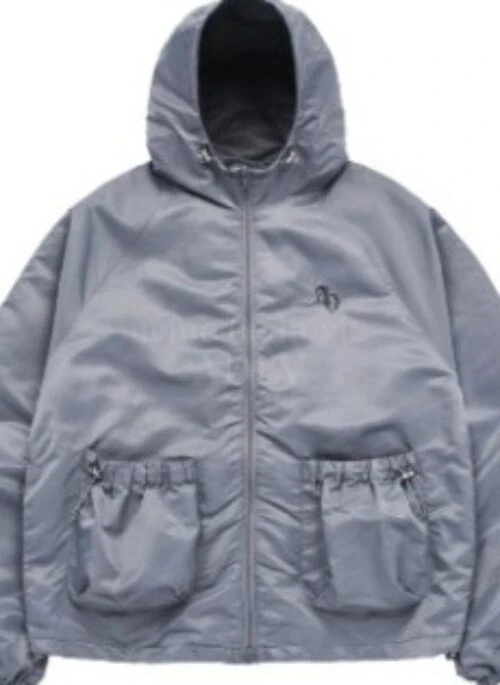 JEONGHAN x acme de la vie – Symbol Puckering Windbreaker Jacket | Grey