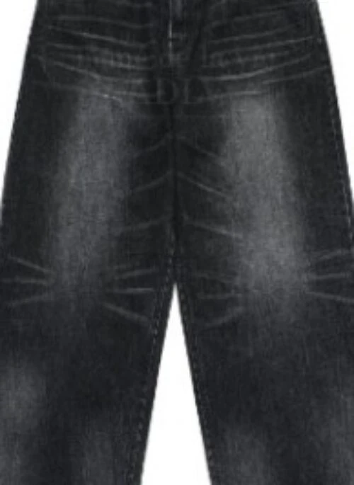 JEONGHAN x acme de la vie – Vintage Fusion Brush Washing Denim Pants | Black