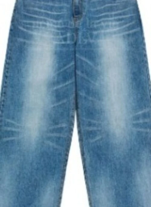 JEONGHAN x acme de la vie – Vintage Fusion Brush Washing Denim Pants | Blue