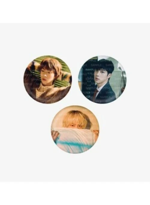 JIN “HAPPY” Can Badge