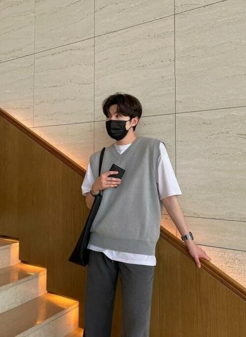 Knitted Sleeveless Casual Pullover Vest