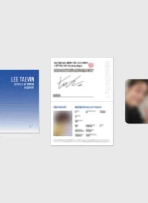 LEE TAE VIN “PIT-A-PAT” Passport & Photocard Set