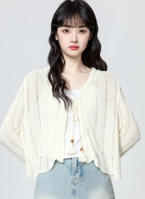 Lace Knit Sun Protection Cardigan Sweater