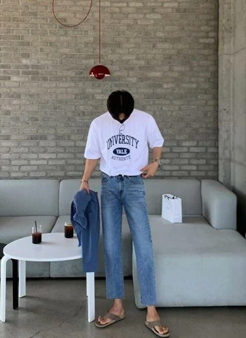 Lightweight Denim Relaxed Fit Pants