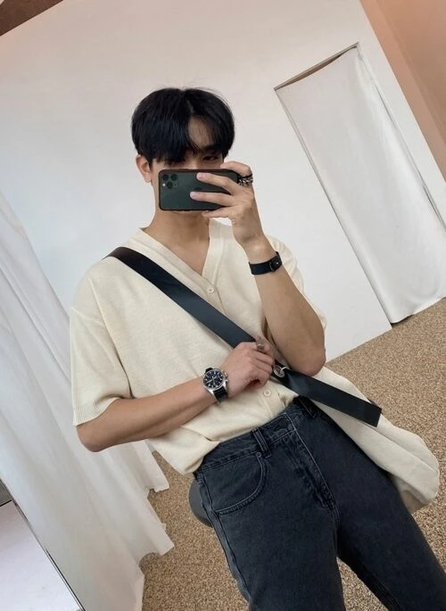 Lightweight Knit Cardigan T-Shirt