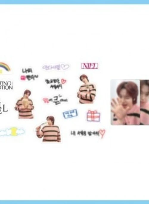 NIEL “White Day” Sticker Pack & Photocard Set