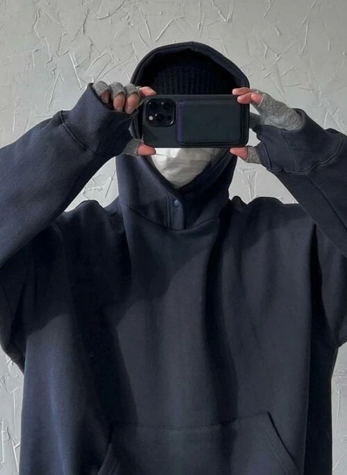 Oversized Cotton Fleece Hoodie Jacket