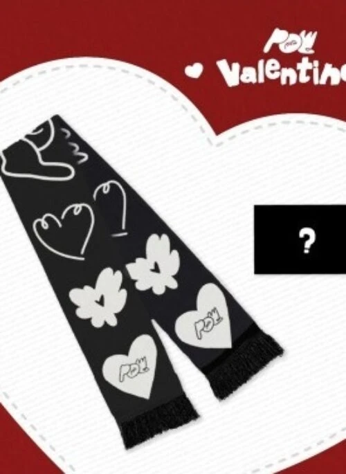 POW “Valentine’s Day” Heart Muffler | Black Ver.