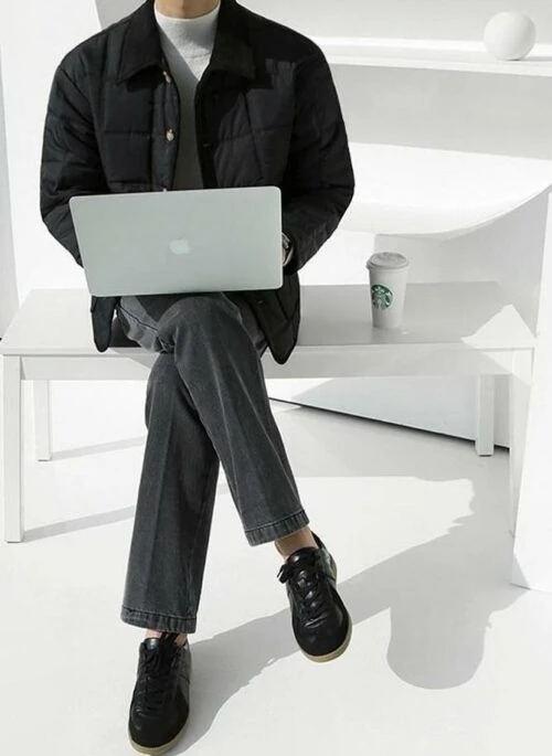 Plaid Winter Workwear Jacket