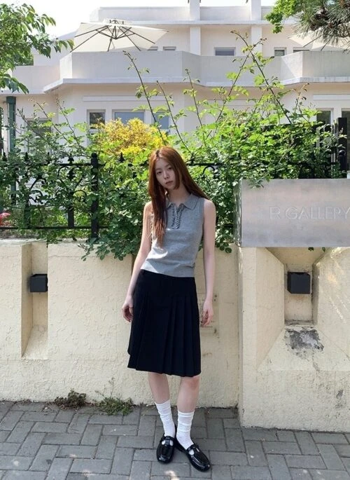 Pleated A Line Skirt Summer Trend Fashion