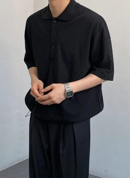 Polo Shirt Casual Loose Fit