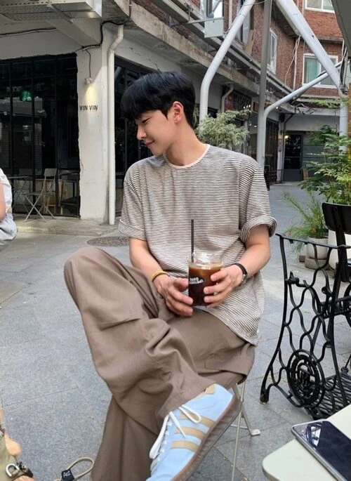 Relaxed Striped Short Sleeve Tee