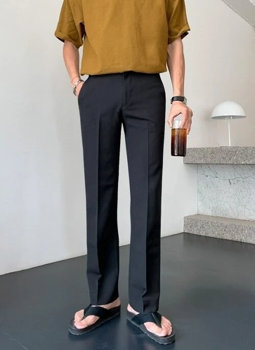 Relaxed Summer Ice Silk Trousers