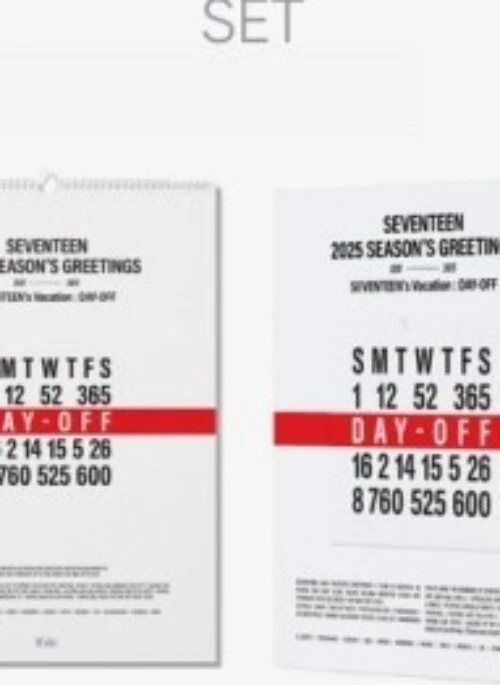 SEVENTEEN 2025 Season’s Greetings + Wall Calendar Set