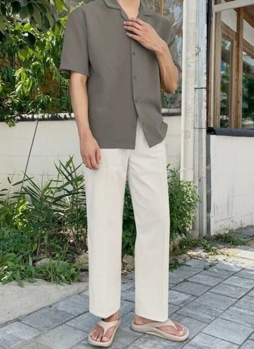 Short Sleeve Cuban Collar Shirt