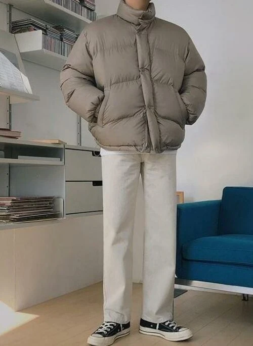 Short Stand Collar Puffer Jacket