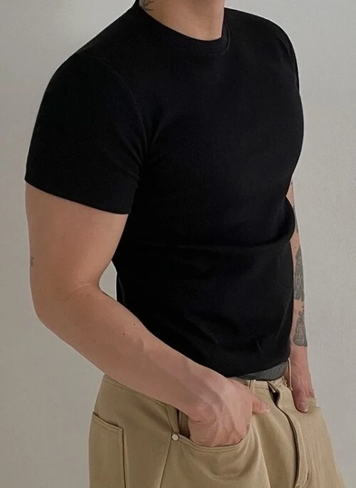 Simple Classic Short Sleeve Crew Neck Tee