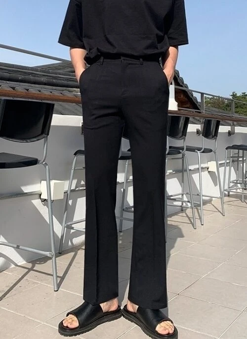 Slim Fit Summer Flare Trousers