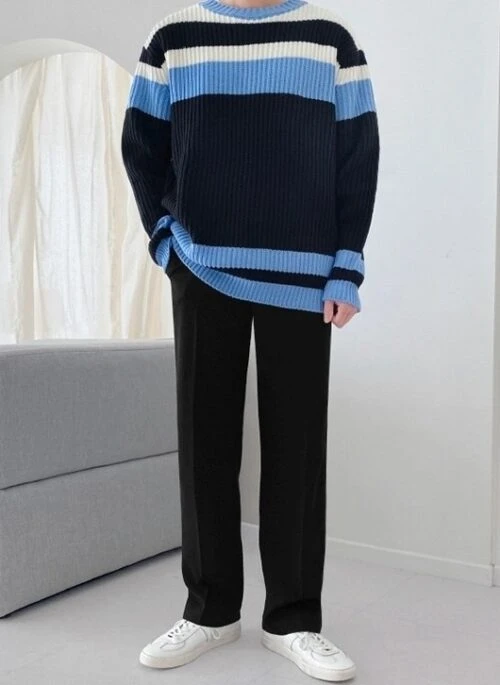 Striped Knit Sweater