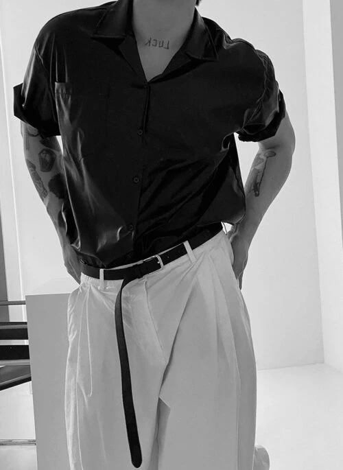 Stylish Casual Biker Short Sleeve Shirt