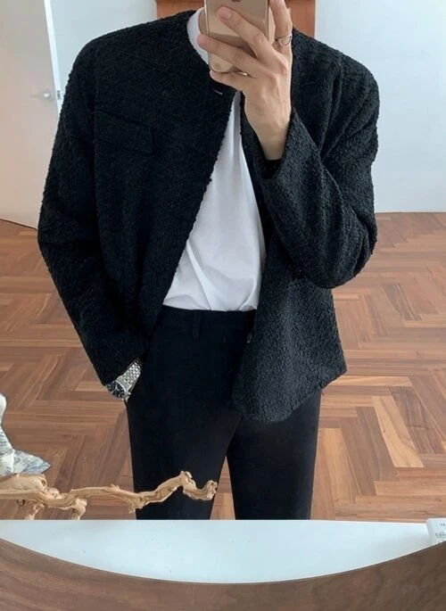 Stylish Casual Jacket With Turndown Collar