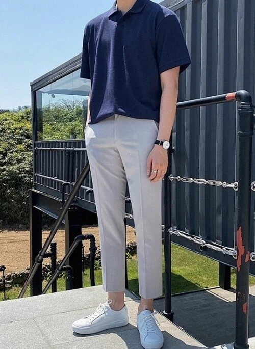 Summer Cotton Casual Polo Shirt
