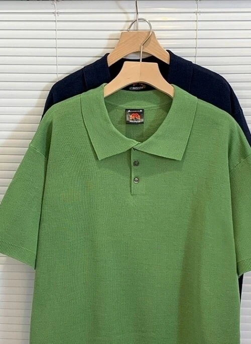 Summer Knit Lightweight Polo Shirt