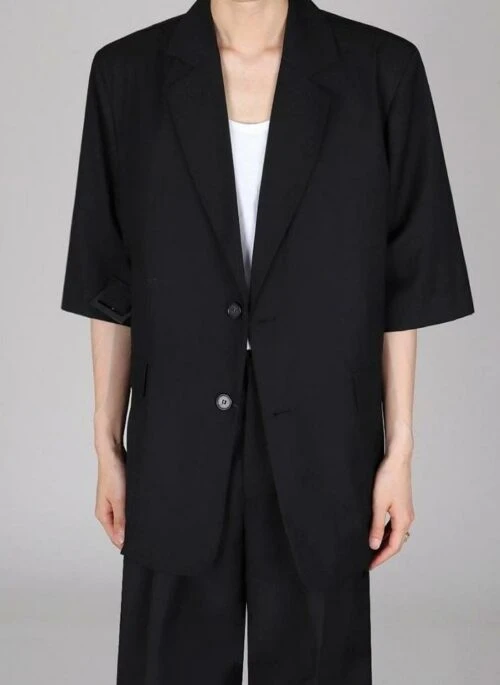 Summer Short Sleeve Casual Blazer
