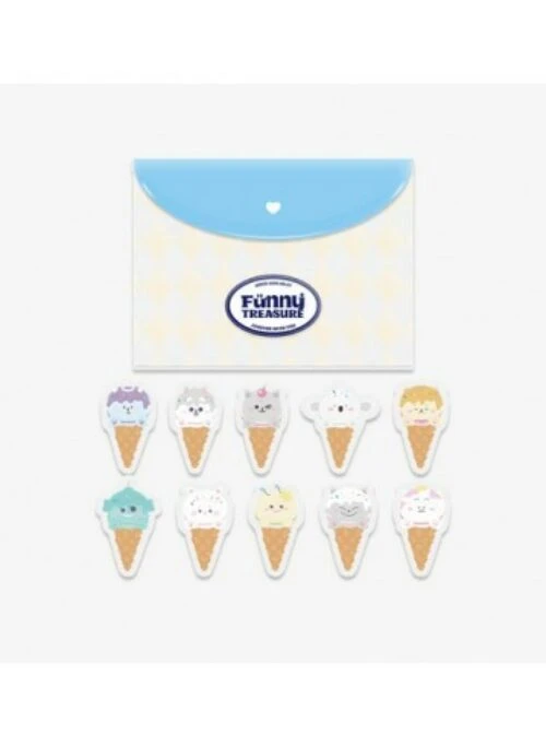 TREASURE “FUNNYTREASURES2” Mini Pouch Epoxy Sticker Pack