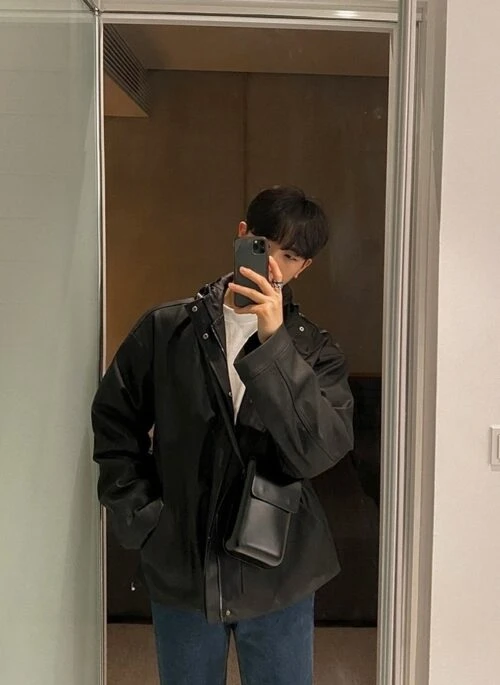 Trendy Hooded Moto Jacket