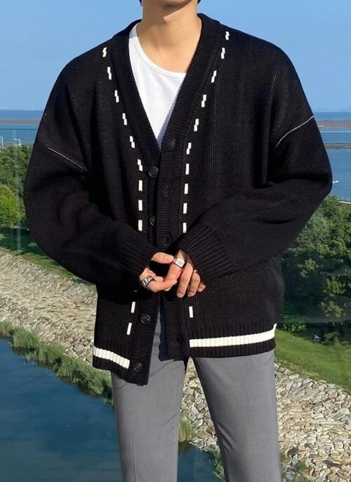 Trendy Knit Cardigan Sweater