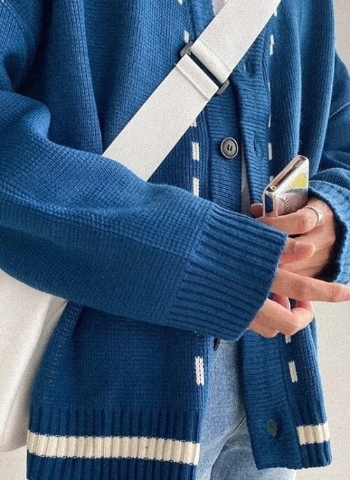 Trendy Knit Cardigan Sweater