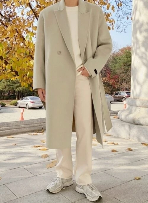 Trendy Wool Coat In Thick Fabric