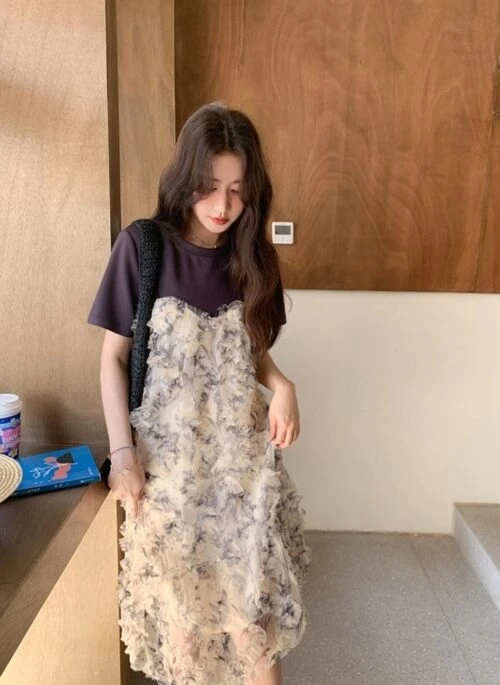 Unique Layered Casual Aline Dress