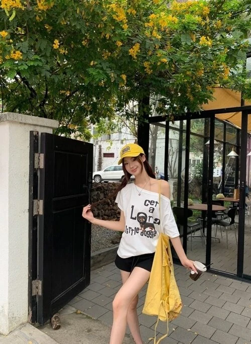 Unique White Off Shoulder Summer Top