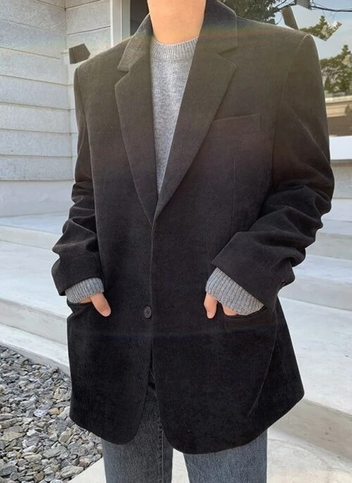 Vintage Corduroy Blazer Casual Suit Jacket
