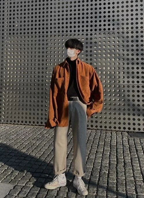 Vintage Corduroy Casual Loose Shirt Jacket